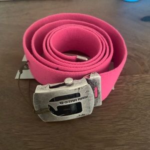 G-star raw pink cotton belt